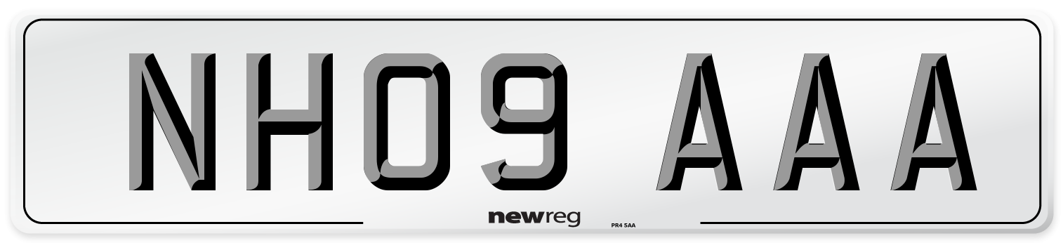NH09 AAA Number Plate from New Reg